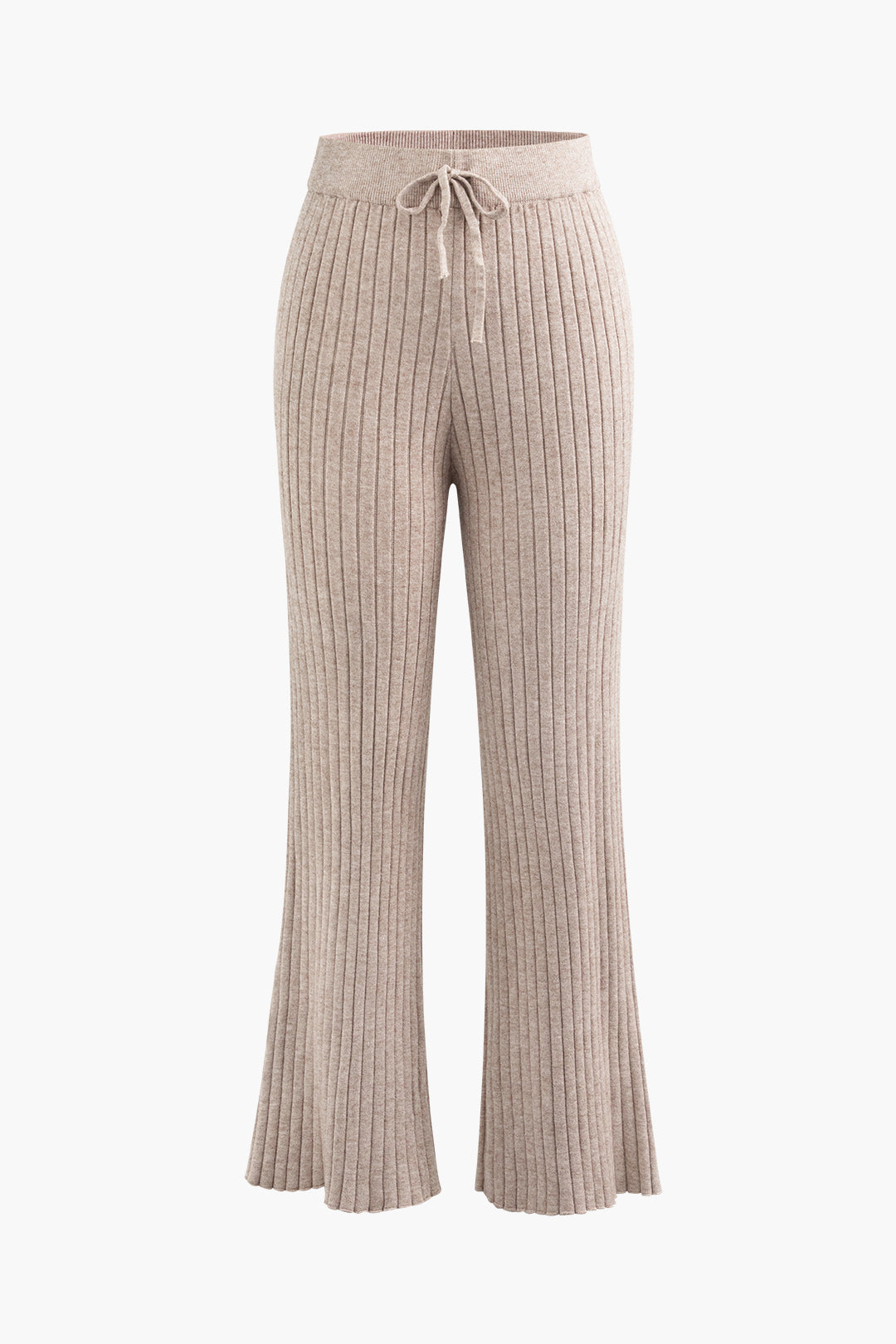 V-Neck Knit Slit Long Sleeve Top & Tie Waist Pants Set for Y2K Aesthetic Outfits V-Neck Knit Slit Long Sleeve Top & Tie Waist Pants Set for Y2K Aesthetic Outfits