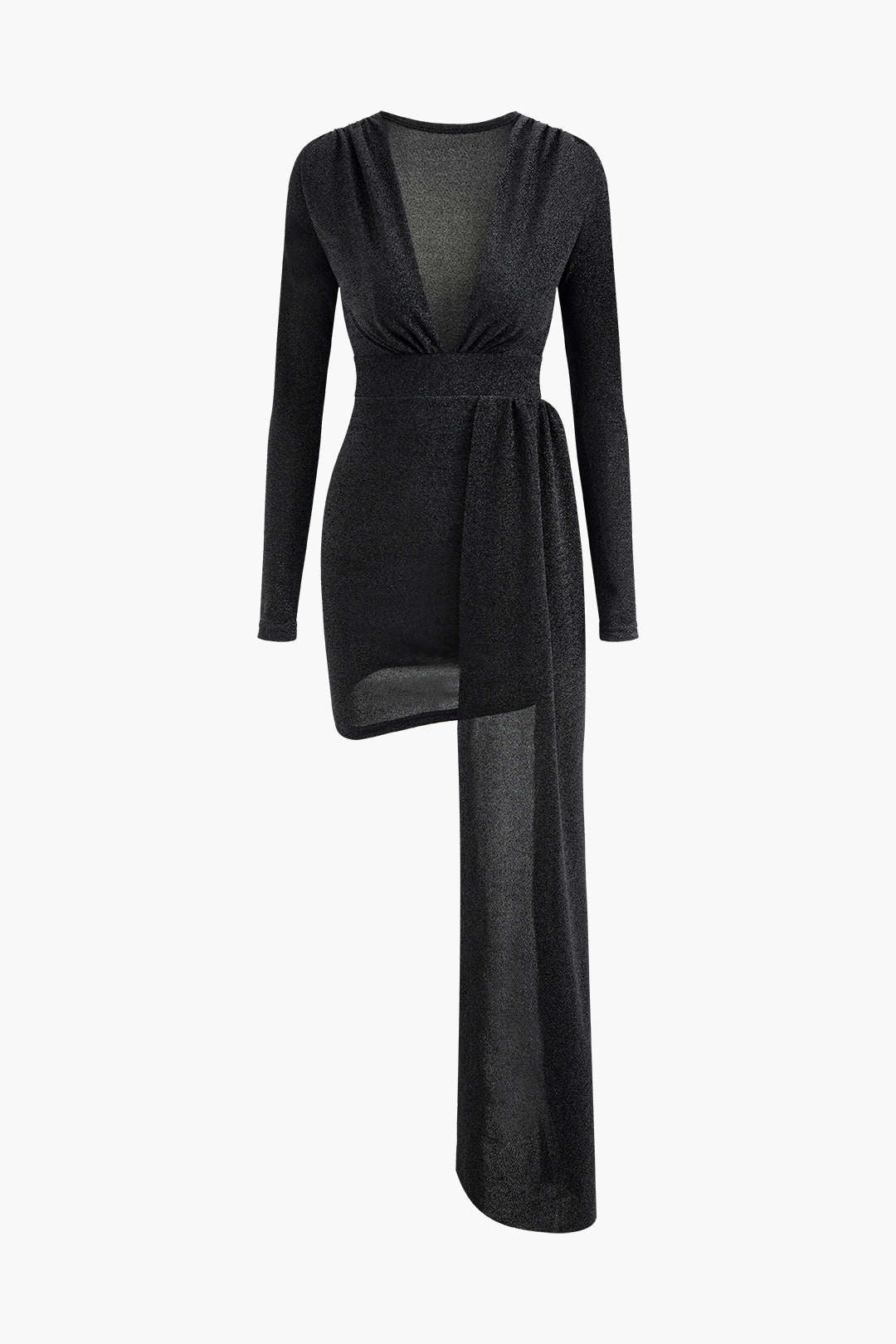 V-Neck Long Sleeve Mini Dress in Y2K Style - Perfect for Coquette and Grunge Aesthetics V-Neck Long Sleeve Mini Dress in Y2K Style - Perfect for Coquette and Grunge Aesthetics