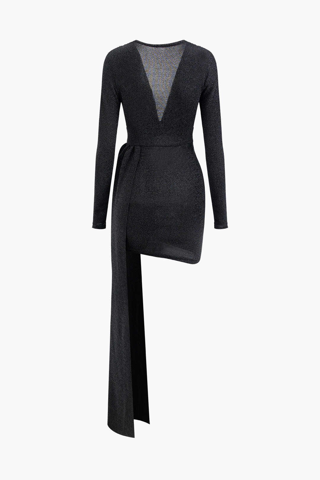 V-Neck Long Sleeve Mini Dress in Y2K Style - Perfect for Coquette and Grunge Aesthetics V-Neck Long Sleeve Mini Dress in Y2K Style - Perfect for Coquette and Grunge Aesthetics