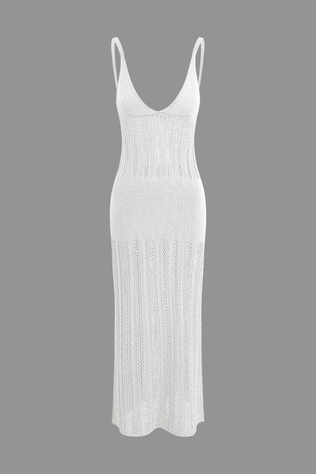 V-Neck Open Knit Maxi Dress - Y2K Aesthetic Boho Style for Effortless Chic Looks V-Neck Open Knit Maxi Dress - Y2K Aesthetic Boho Style for Effortless Chic Looks