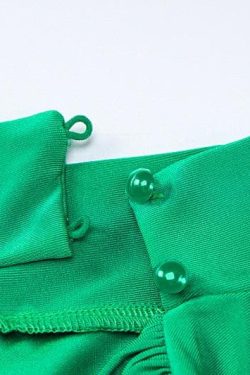 V-Neck Solid Ruched Long Sleeve Bodysuit with High Neck - Y2K Fashion Essential