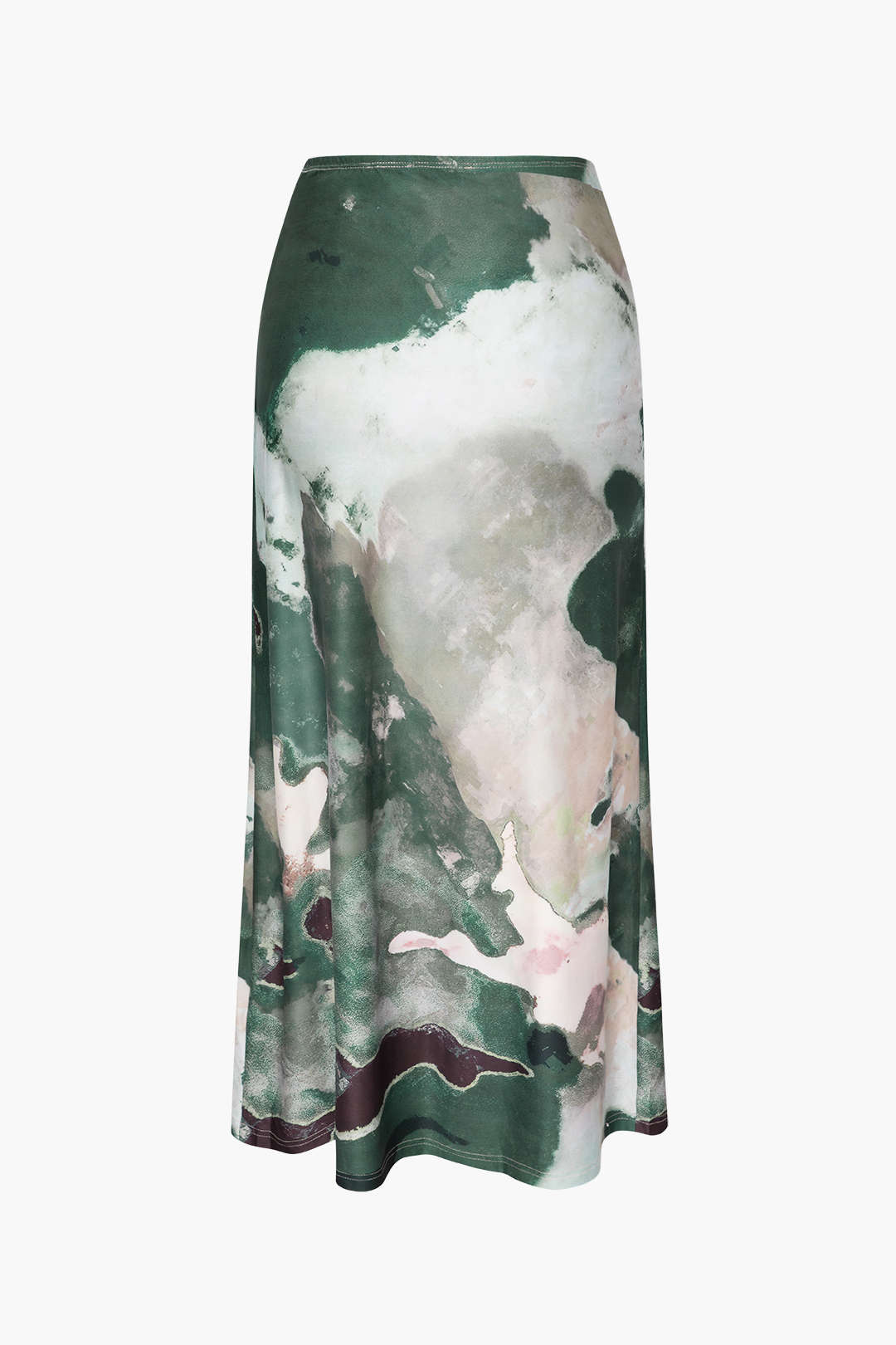 Watercolor Print Midi Skirt - Y2K Aesthetic Fashion for Chic Coquette Outfits Watercolor Print Midi Skirt - Y2K Aesthetic Fashion for Chic Coquette Outfits
