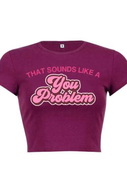 Y2K Aesthetic Baby Tee Crop Top - Cute and Comfy Y2K Fashion Essential for Trendy Outfits