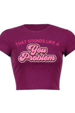 Y2K Aesthetic Baby Tee Crop Top - Cute and Comfy Y2K Fashion Essential for Trendy Outfits