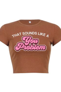 Y2K Aesthetic Baby Tee Crop Top - Cute and Comfy Y2K Fashion Essential for Trendy Outfits