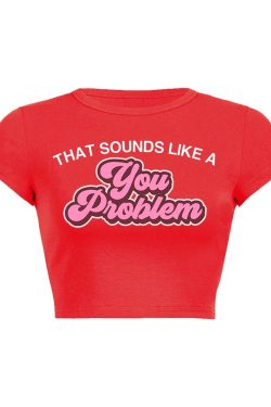 Y2K Aesthetic Baby Tee Crop Top - Cute and Comfy Y2K Fashion Essential for Trendy Outfits