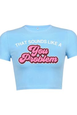 Y2K Aesthetic Baby Tee Crop Top - Cute and Comfy Y2K Fashion Essential for Trendy Outfits