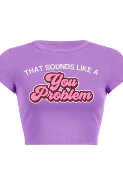 Y2K Aesthetic Baby Tee Crop Top - Cute and Comfy Y2K Fashion Essential for Trendy Outfits
