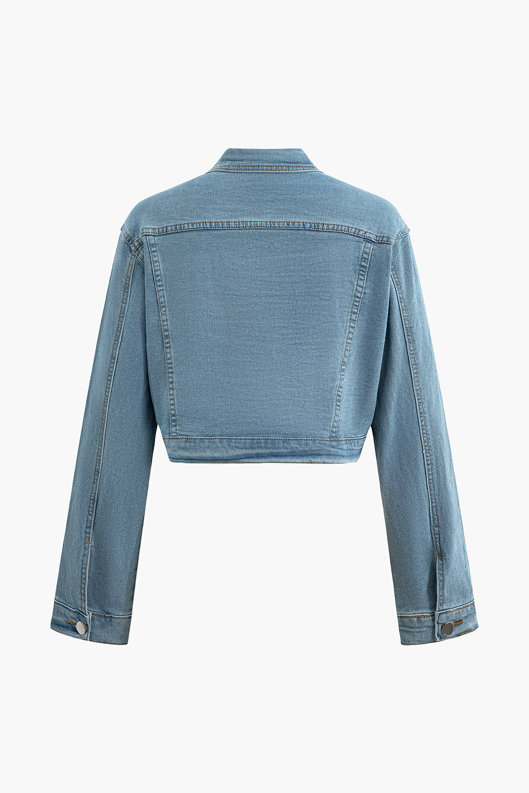 Y2K Aesthetic Collared Flap Pocket Denim Crop Jacket & Mini Skirt Set for Trendy Outfits Y2K Aesthetic Collared Flap Pocket Denim Crop Jacket & Mini Skirt Set for Trendy Outfits