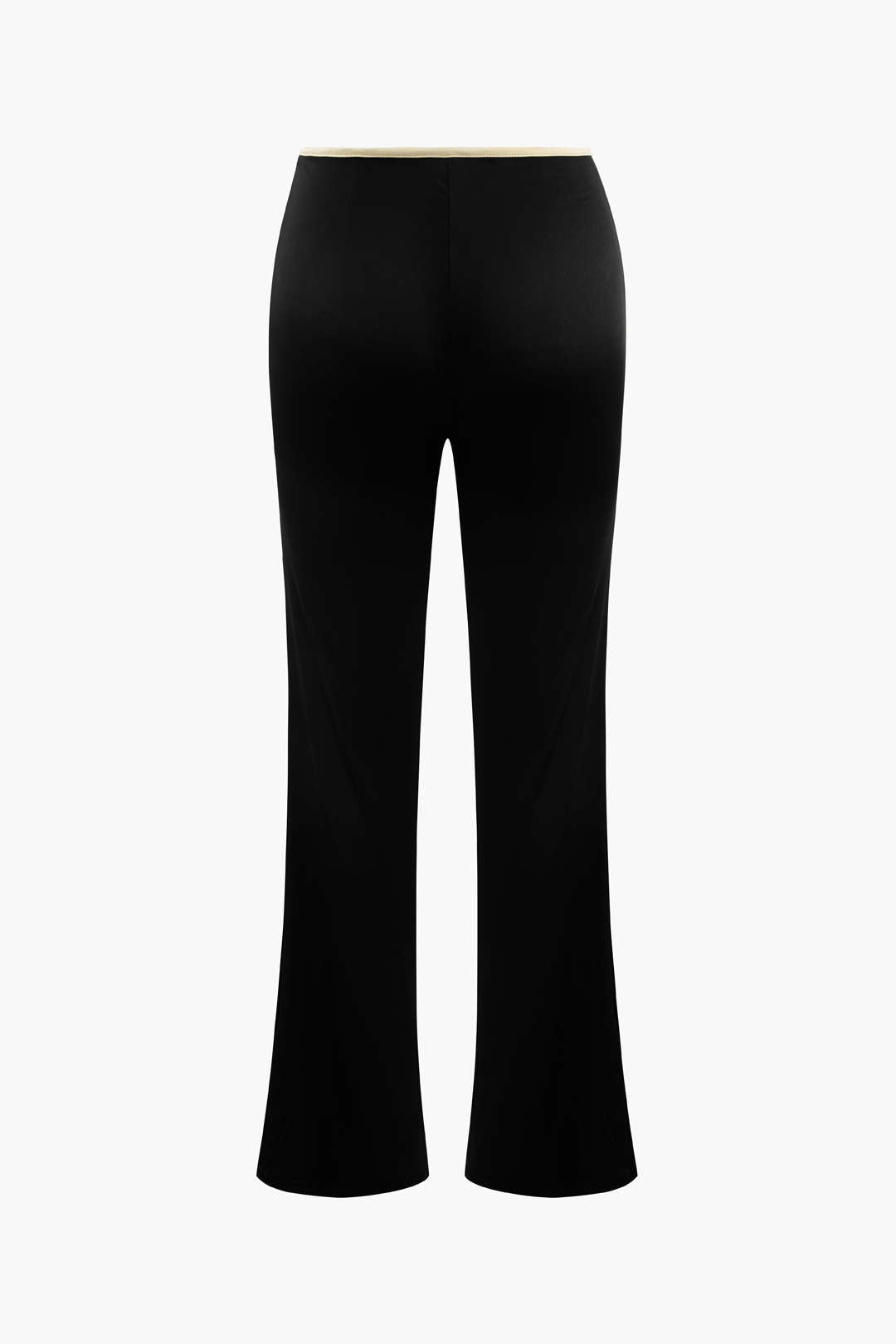 Y2K Aesthetic Contrast Binding Square Neck T-Shirt & Bootcut Pants Set for Trendy Outfits Y2K Aesthetic Contrast Binding Square Neck T-Shirt & Bootcut Pants Set for Trendy Outfits