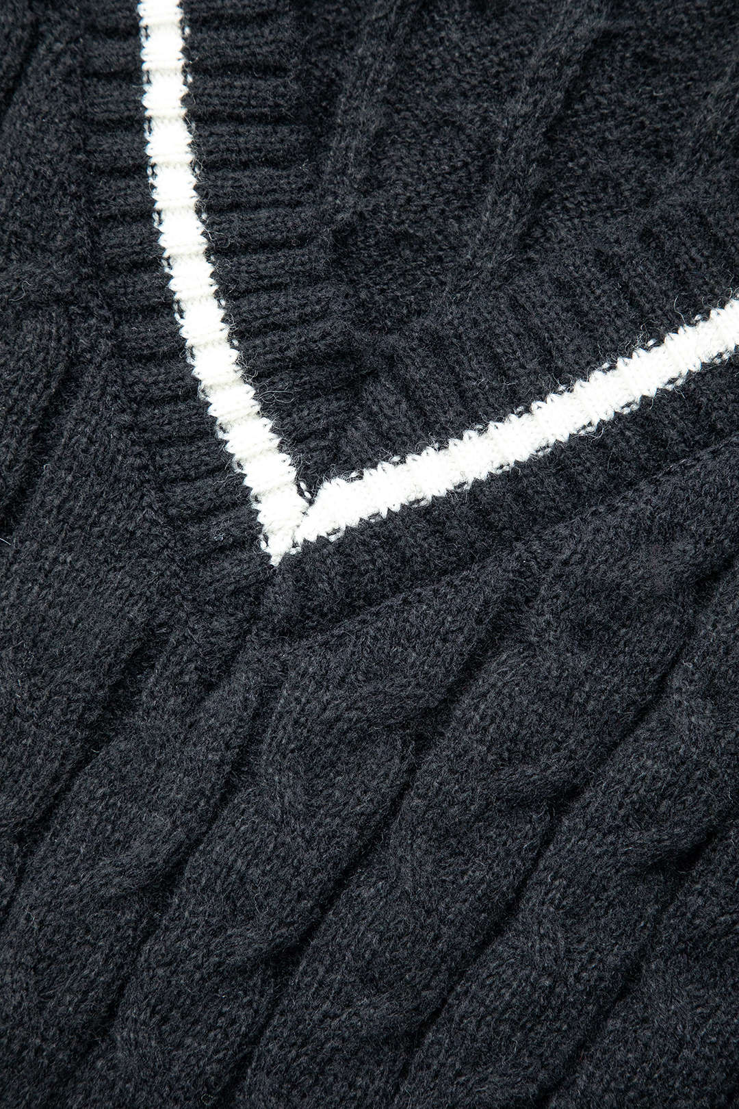 Y2K Aesthetic Contrast Trim V-Neck Knit Top and Shorts Set for Trendy Outfits Y2K Aesthetic Contrast Trim V-Neck Knit Top and Shorts Set for Trendy Outfits