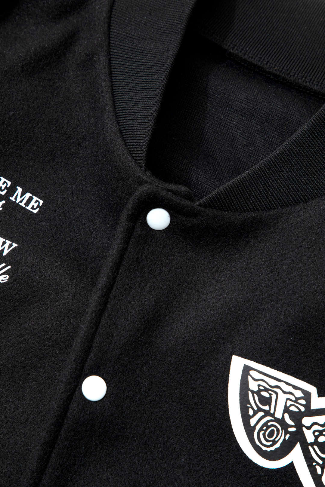 Y2K Aesthetic Letter Graphic Contrast Press-Stud Varsity Jacket for Trendy Outfits Y2K Aesthetic Letter Graphic Contrast Press-Stud Varsity Jacket for Trendy Outfits