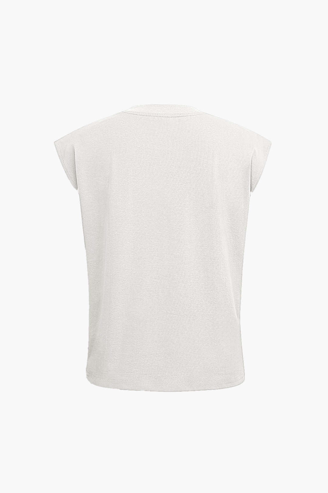 Y2K Aesthetic Sleeveless T-Shirt - Cute Crop Top for Coquette and Grunge Styles Y2K Aesthetic Sleeveless T-Shirt - Cute Crop Top for Coquette and Grunge Styles