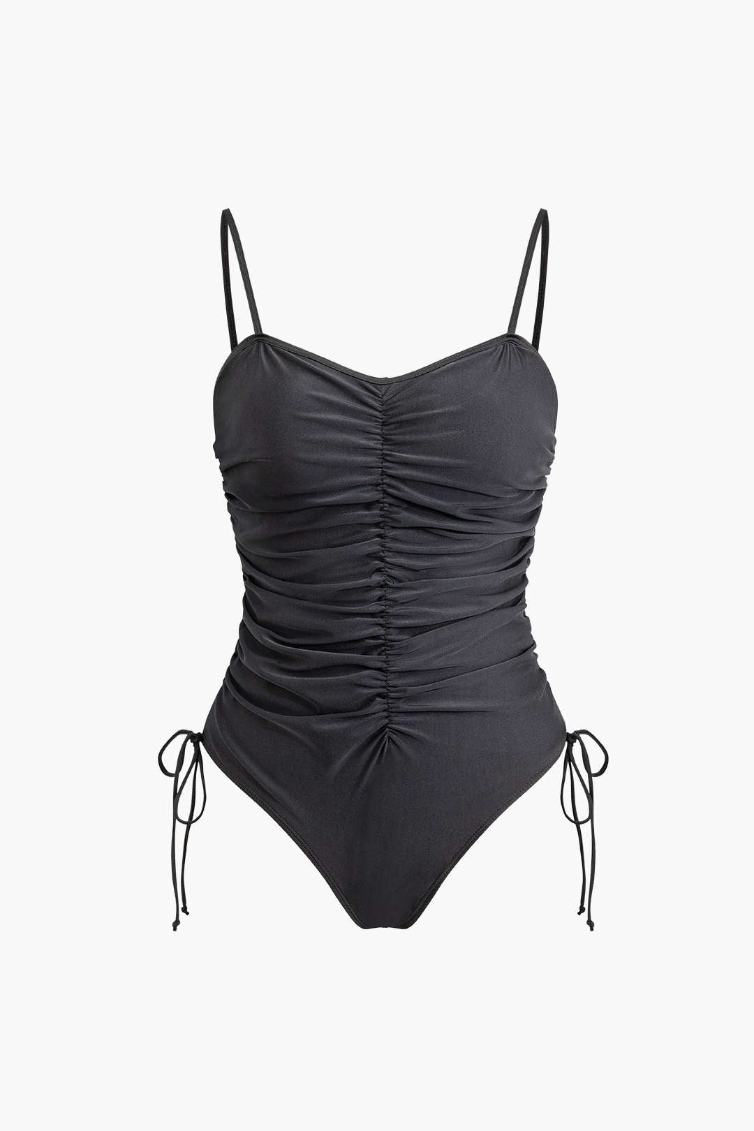 Y2K Aesthetic Slip Ruched Tie Swimsuit - Cute and Comfy for Summer Vibes Y2K Aesthetic Slip Ruched Tie Swimsuit - Cute and Comfy for Summer Vibes