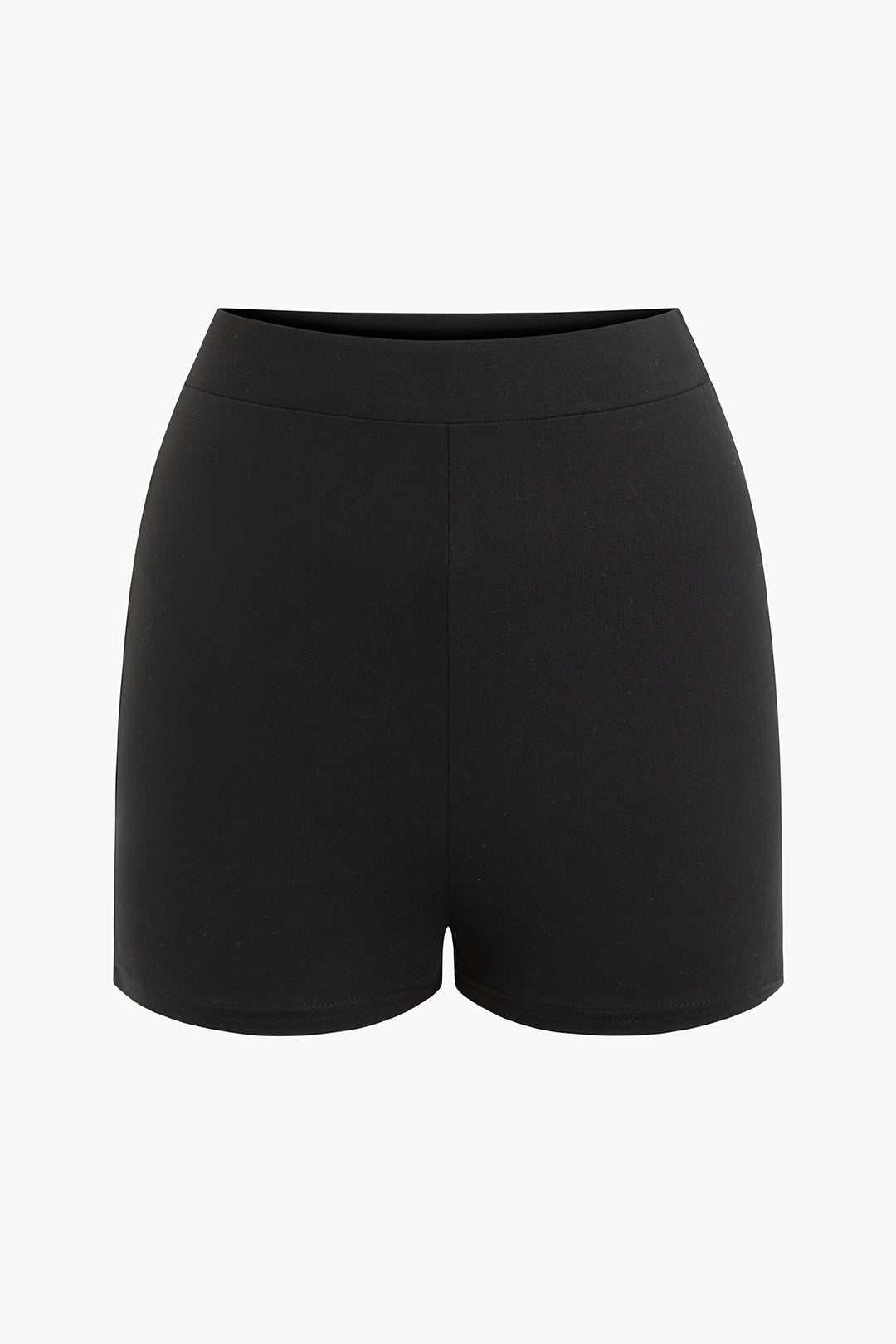 Y2K Aesthetic Solid Round Neck T-Shirt and Shorts Set for Trendy Summer Outfits Y2K Aesthetic Solid Round Neck T-Shirt and Shorts Set for Trendy Summer Outfits