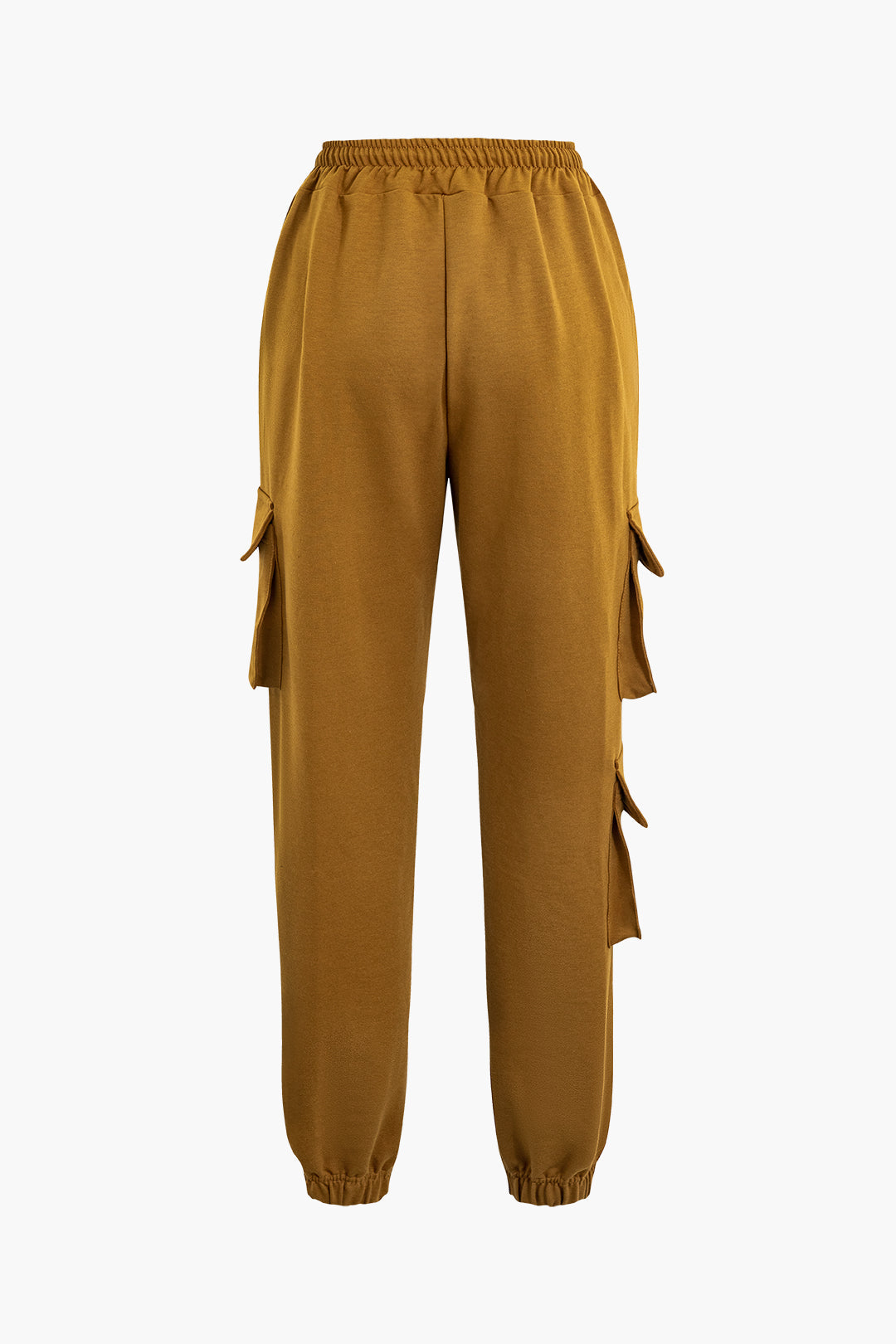 Y2K Aesthetic Solid Sleeveless Crop Top with Drawstring Flap Pocket Cargo Pants Set Y2K Aesthetic Solid Sleeveless Crop Top with Drawstring Flap Pocket Cargo Pants Set