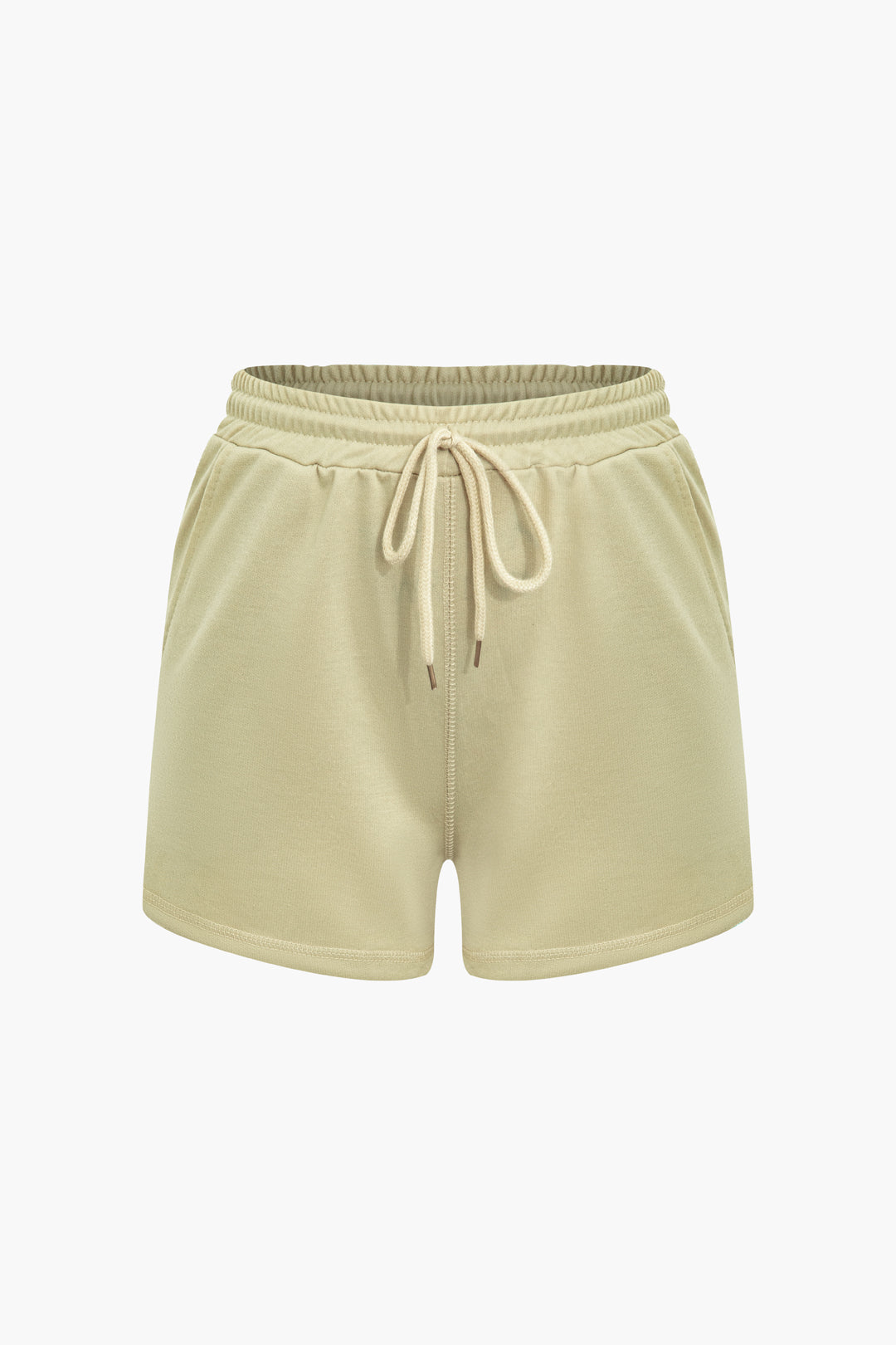 Y2K Aesthetic Solid Sleeveless Mock Neck Crop Top with Drawstring Shorts Set for Trendy Outfits Y2K Aesthetic Solid Sleeveless Mock Neck Crop Top with Drawstring Shorts Set for Trendy Outfits