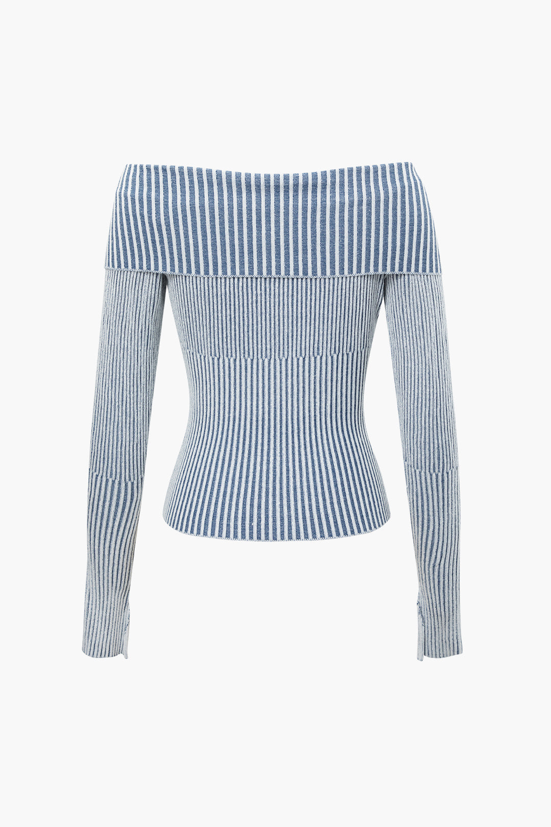 Y2K Aesthetic Stripe Collar Zipper Knit Cardigan for Trendy Coquette Style Outfits