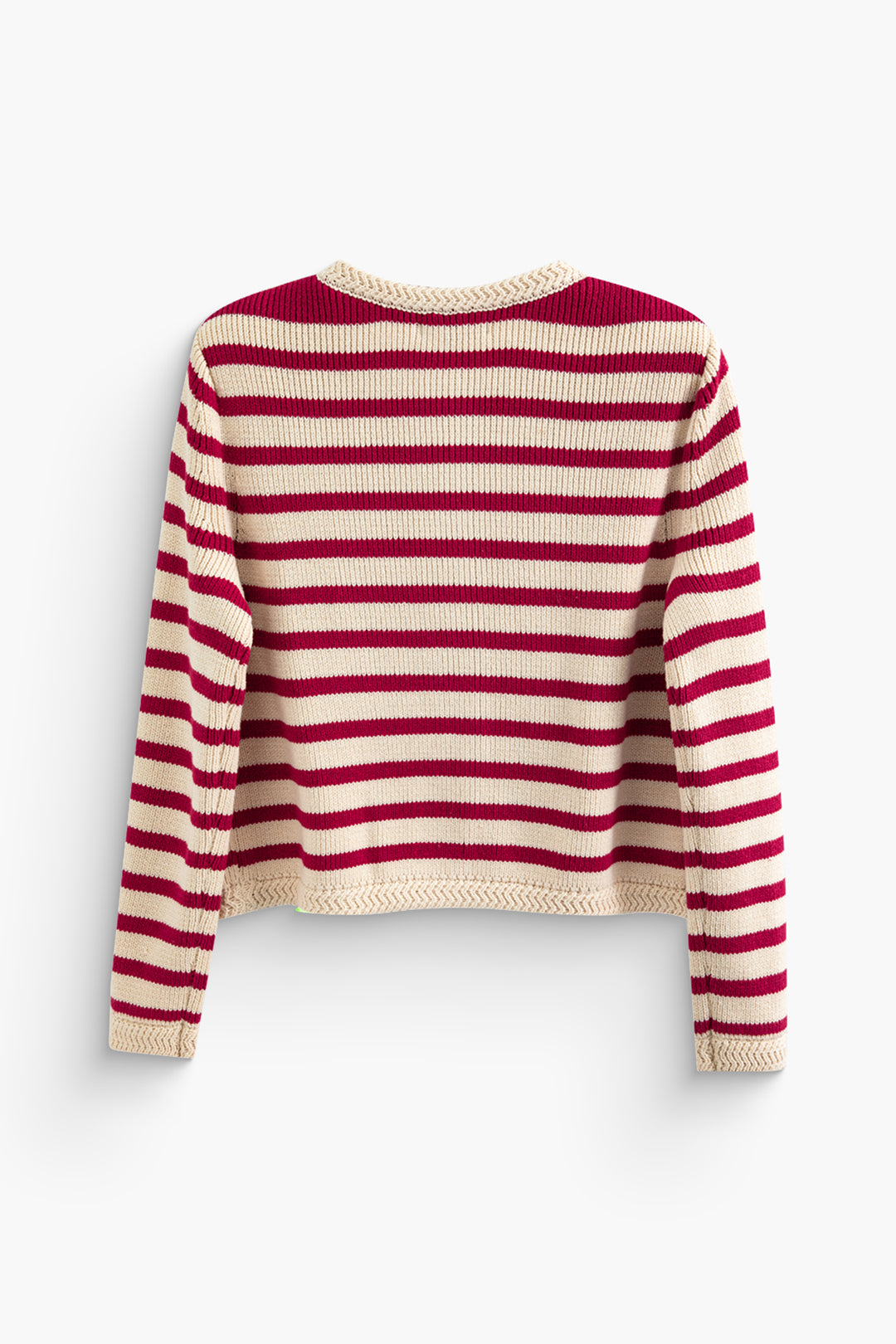 Y2K Aesthetic Stripe V-Neck Button-Up Knit Cardigan for Cozy Vintage Style