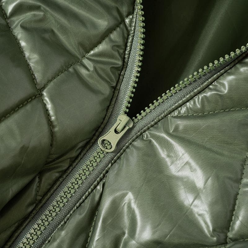 Y2K Aesthetic Turnover Collar Zip-Up Sleeveless Coat Top with Drawstring Detail Y2K Aesthetic Turnover Collar Zip-Up Sleeveless Coat Top with Drawstring Detail