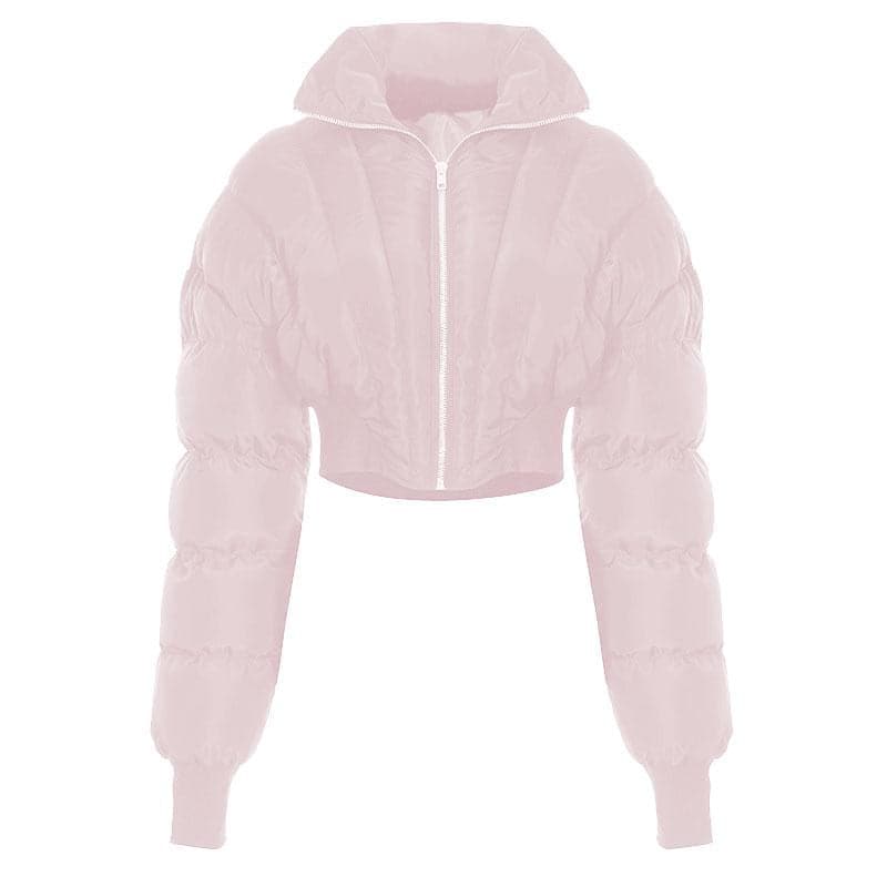 Y2K Aesthetic Turnover Collar Zip-Up Solid Long Sleeve Corset Coat Top for Trendy Looks Y2K Aesthetic Turnover Collar Zip-Up Solid Long Sleeve Corset Coat Top for Trendy Looks