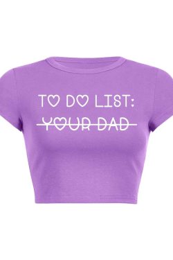 Y2K Baby Tee Crop Top - Trendy Y2K Fashion for Cute Outfits and Aesthetic Looks