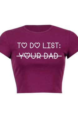 Y2K Baby Tee Crop Top - Trendy Y2K Fashion for Cute Outfits and Aesthetic Looks