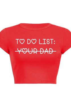 Y2K Baby Tee Crop Top - Trendy Y2K Fashion for Cute Outfits and Aesthetic Looks