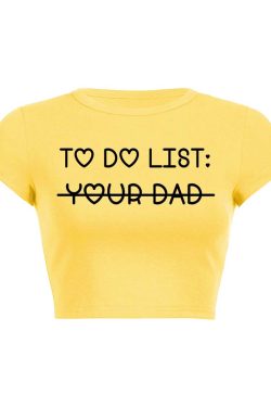 Y2K Baby Tee Crop Top - Trendy Y2K Fashion for Cute Outfits and Aesthetic Looks