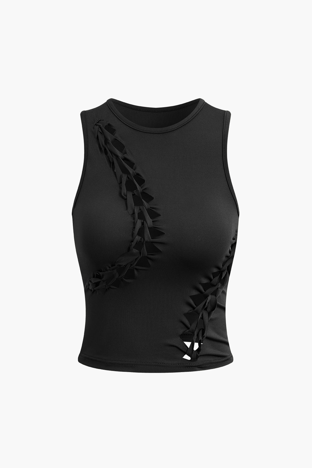 Y2K Braided Cut Out Round Neck Tank Top and Cargo Skirt Set for Trendy Aesthetic Outfits Y2K Braided Cut Out Round Neck Tank Top and Cargo Skirt Set for Trendy Aesthetic Outfits