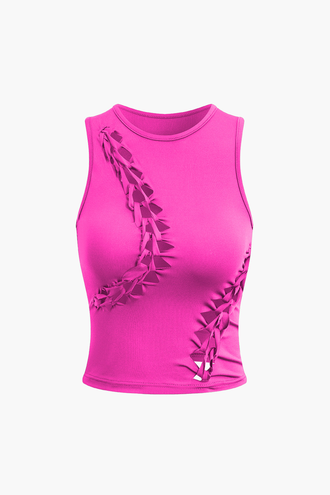 Y2K Braided Cut Out Round Neck Tank Top and Cargo Skirt Set for Trendy Aesthetic Outfits Y2K Braided Cut Out Round Neck Tank Top and Cargo Skirt Set for Trendy Aesthetic Outfits