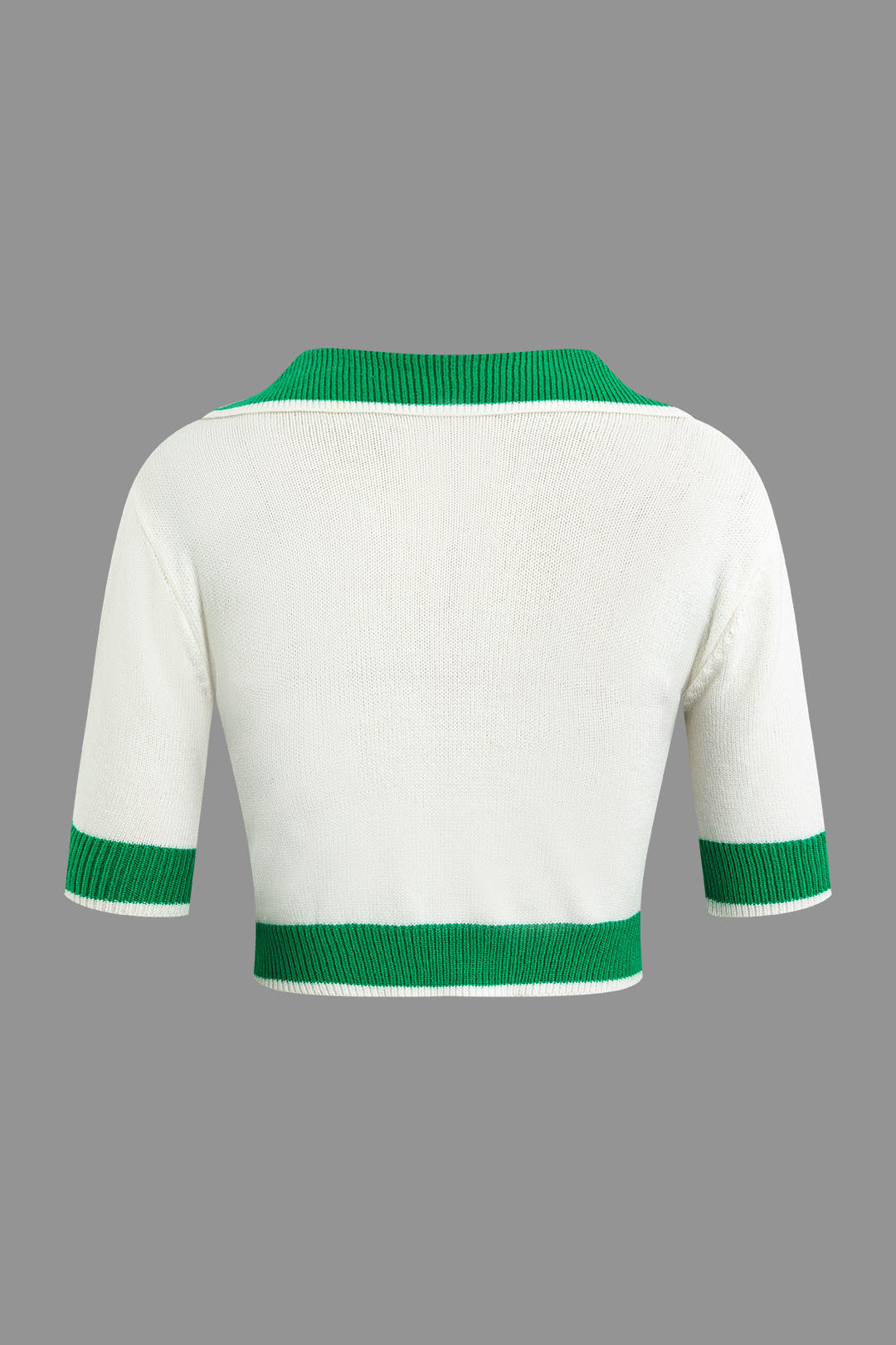 Y2K Contrast Collar Crop Knit Top & Mini Skirt Set for Coquette Aesthetic Outfits Y2K Contrast Collar Crop Knit Top & Mini Skirt Set for Coquette Aesthetic Outfits