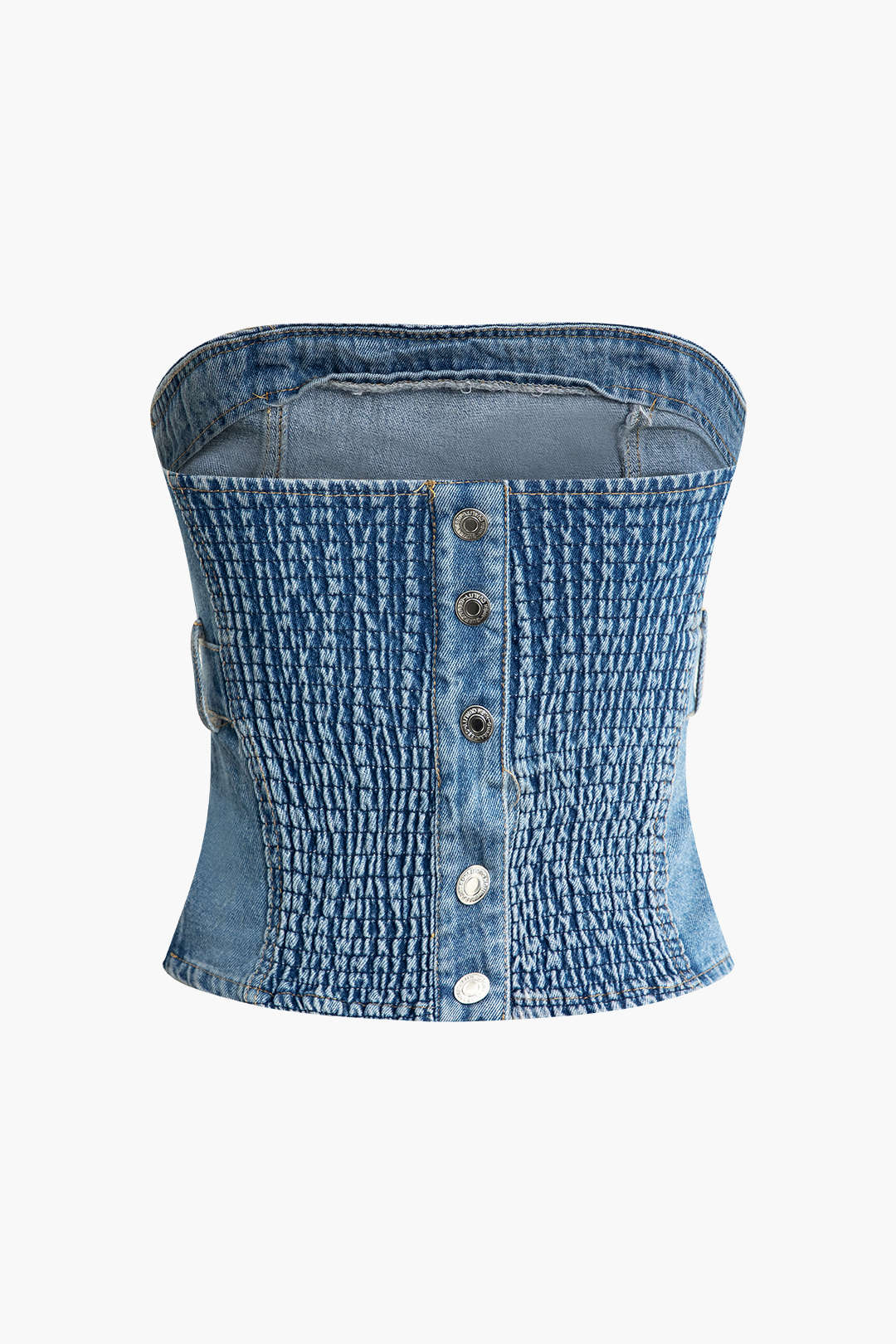 Y2K Corset Denim Tube Top with Belt - Trendy Grunge Aesthetic Crop Top for Stylish Outfits Y2K Corset Denim Tube Top with Belt - Trendy Grunge Aesthetic Crop Top for Stylish Outfits