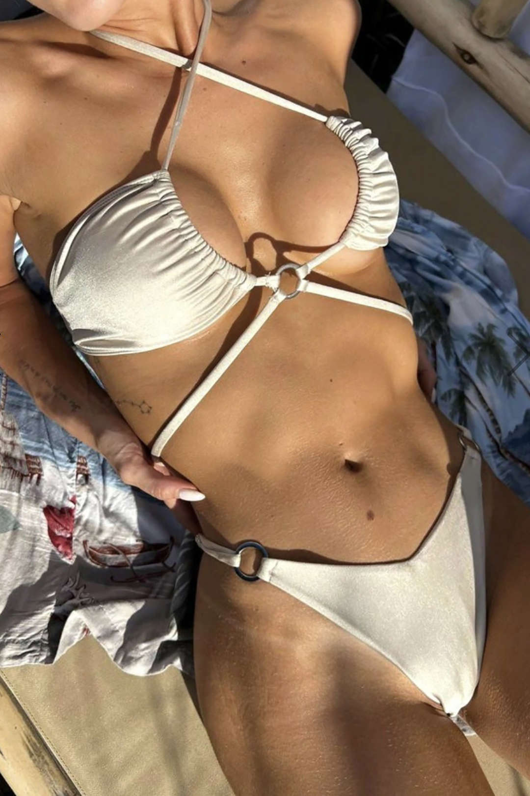 Y2K Cross Tie Halter Ruched Bikini Set - Cute Pastel Aesthetic Swimwear for Summer Fun Y2K Cross Tie Halter Ruched Bikini Set - Cute Pastel Aesthetic Swimwear for Summer Fun