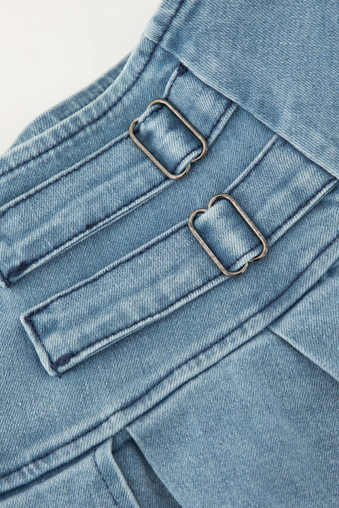 Y2K Denim Strapless Top with Pleated Mini Skirt Set for Trendy Aesthetic Outfits Y2K Denim Strapless Top with Pleated Mini Skirt Set for Trendy Aesthetic Outfits