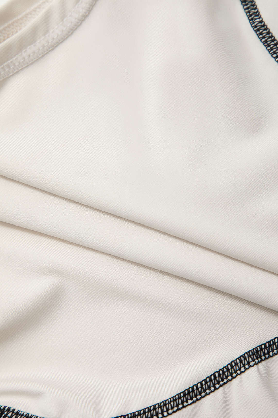 Y2K Fashion Contrast Seam Round Neck Long Sleeve Bodysuit for Aesthetic Outfits Y2K Fashion Contrast Seam Round Neck Long Sleeve Bodysuit for Aesthetic Outfits