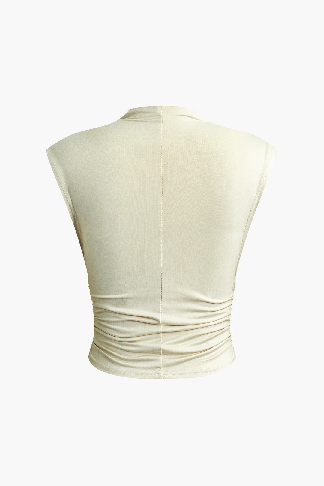 Y2K Fashion Mock Neck Ruched Tank Top - Cute Aesthetic Crop Top for Trendy Outfits Y2K Fashion Mock Neck Ruched Tank Top - Cute Aesthetic Crop Top for Trendy Outfits