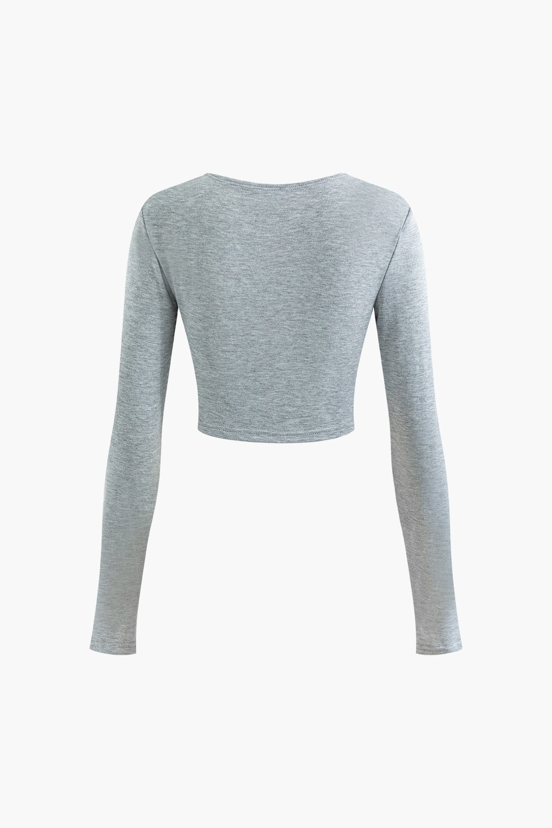 Y2K Fashion Round Neck Corset Long Sleeve Top with High Waist Wide Leg Pants Set Y2K Fashion Round Neck Corset Long Sleeve Top with High Waist Wide Leg Pants Set