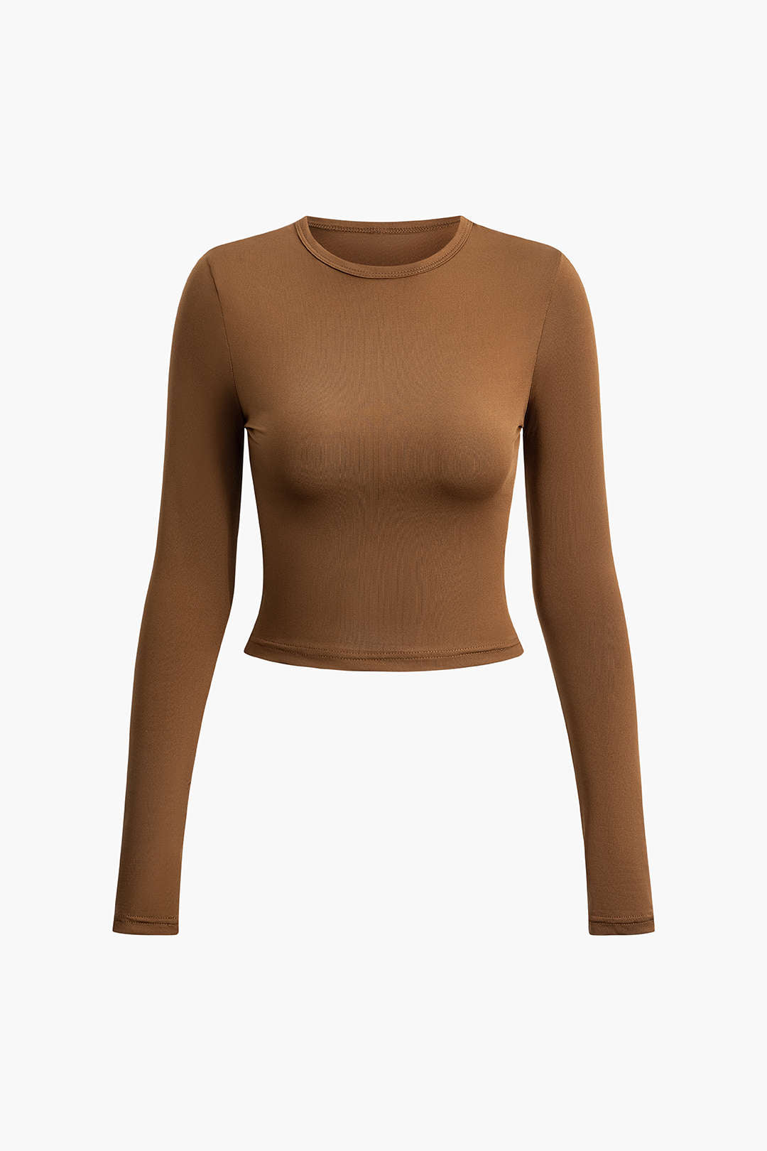 Y2K Fashion Solid Long Sleeve Crop Top - Cute Aesthetic Top for Grunge and Coquette Styles