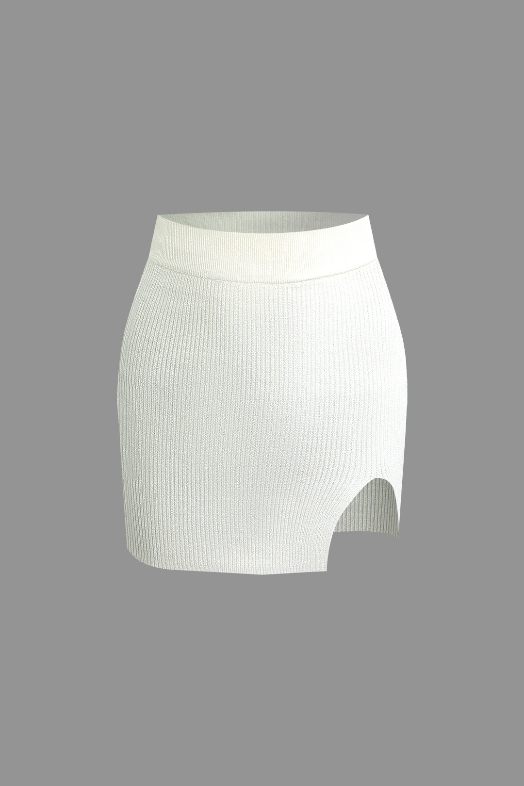 Y2K Fashion Solid Long Sleeve Crop Top & Slit Mini Skirt Set for Aesthetic Outfits Y2K Fashion Solid Long Sleeve Crop Top & Slit Mini Skirt Set for Aesthetic Outfits