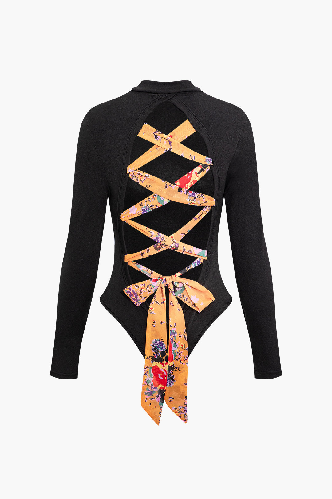 Y2K Fashion Tie Back Mock Neck Bodysuit - Trendy Coquette Aesthetic Top for Stylish Outfits Y2K Fashion Tie Back Mock Neck Bodysuit - Trendy Coquette Aesthetic Top for Stylish Outfits