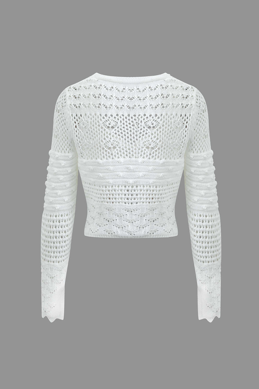 Y2K Fashion Tie Front Hollow Out V-Neck Cover Up Top for Trendy Aesthetic Outfits Y2K Fashion Tie Front Hollow Out V-Neck Cover Up Top for Trendy Aesthetic Outfits