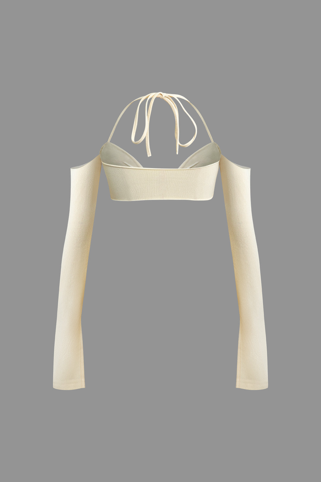 Y2K Fashion Twist Tie Halter Long Sleeve Bra Top & Maxi Skirt Set for Aesthetic Outfits Y2K Fashion Twist Tie Halter Long Sleeve Bra Top & Maxi Skirt Set for Aesthetic Outfits