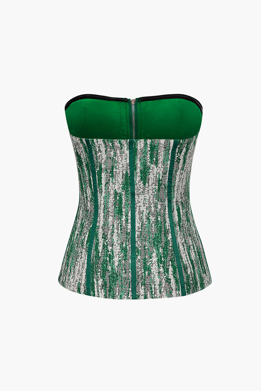 Y2K Fashion Zip Front Strapless Corset Top - Cute Coquette Aesthetic Crop Top Y2K Fashion Zip Front Strapless Corset Top - Cute Coquette Aesthetic Crop Top