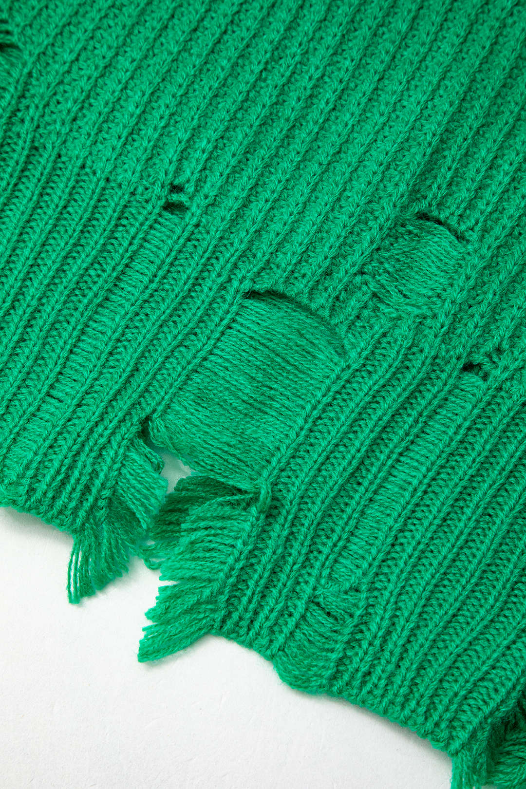 Y2K Grunge Style Round Neck Destroyed Long Sleeve Sweater for Aesthetic Outfits Y2K Grunge Style Round Neck Destroyed Long Sleeve Sweater for Aesthetic Outfits