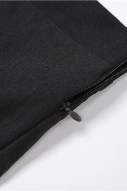 Y2K Hollow Out Flared Pants - Trendy Solid Design for Grunge and Coquette Aesthetic