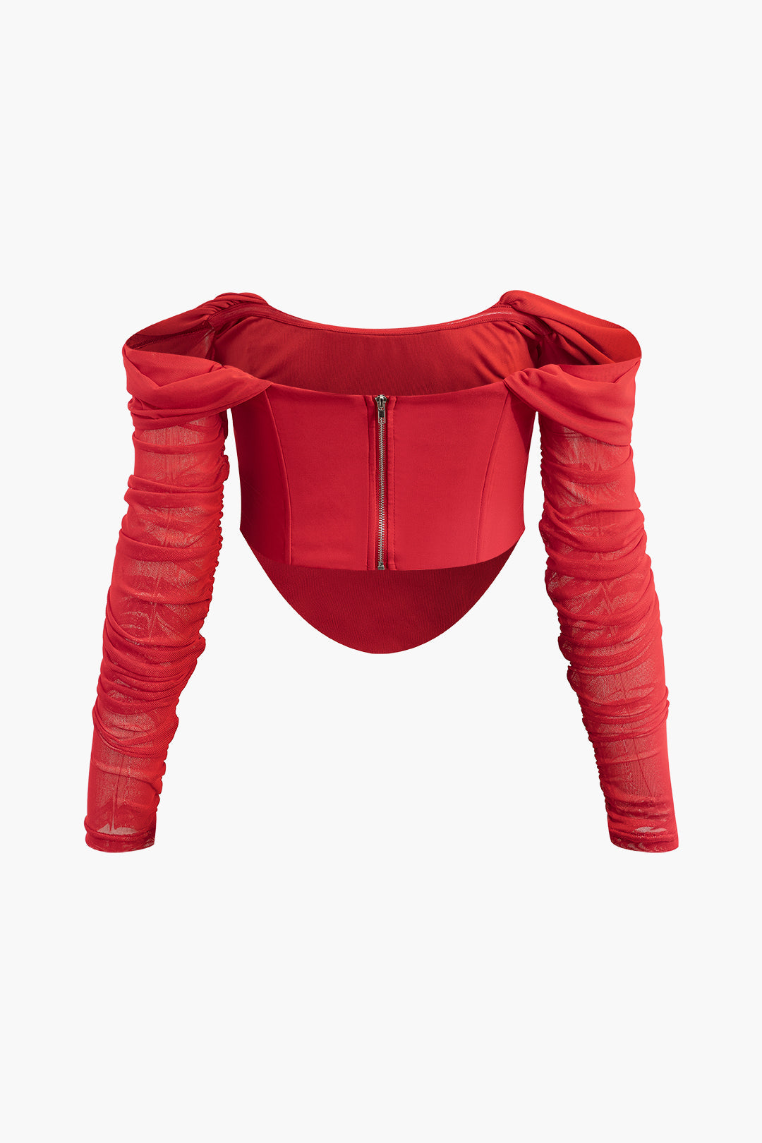 Y2K Off Shoulder Ruched Zipper Crop Top - Trendy Coquette Aesthetic Cute Top Y2K Off Shoulder Ruched Zipper Crop Top - Trendy Coquette Aesthetic Cute Top