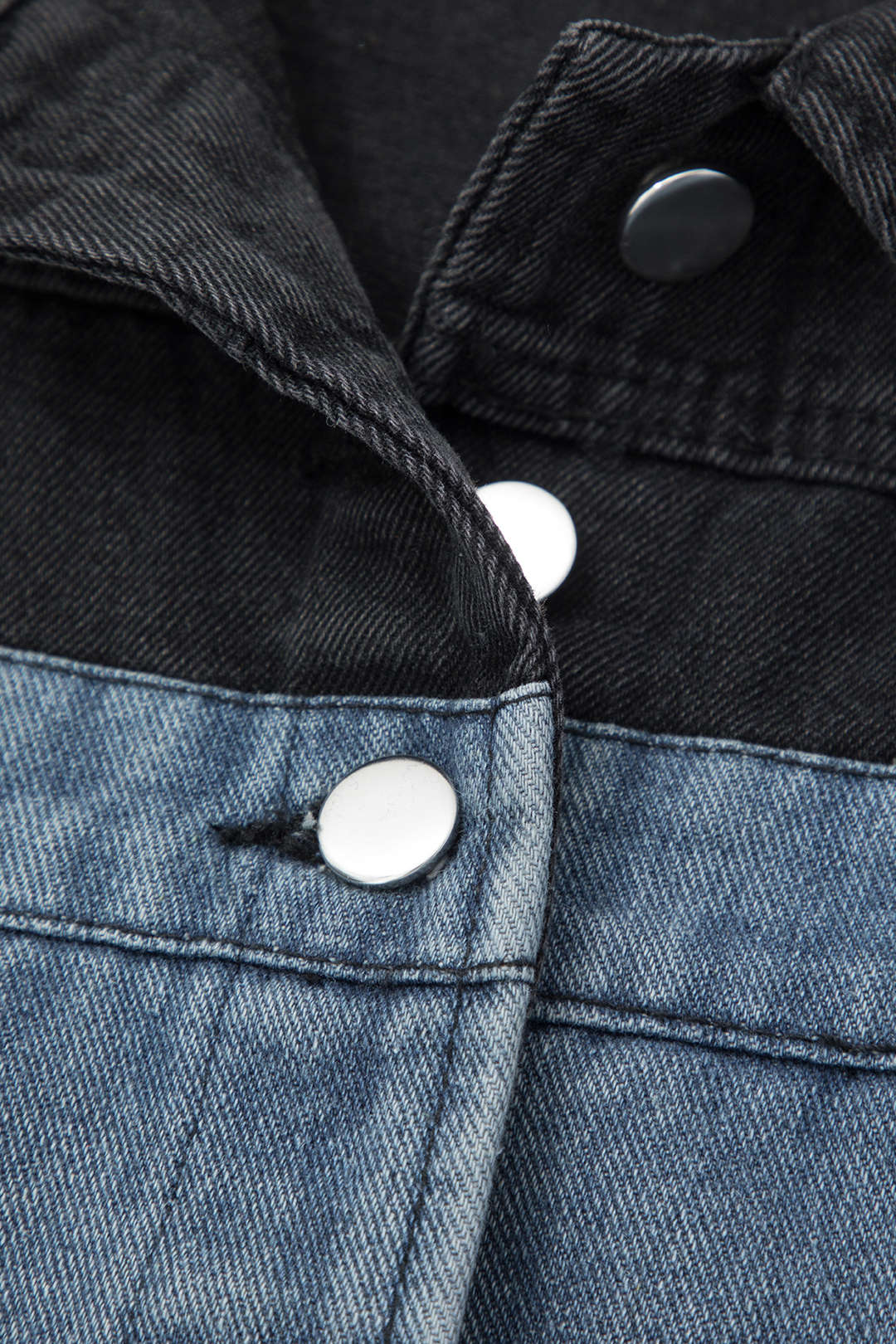 Y2K Patchwork Denim Frayed Crop Jacket - Trendy Grunge Aesthetic Outerwear Y2K Patchwork Denim Frayed Crop Jacket - Trendy Grunge Aesthetic Outerwear