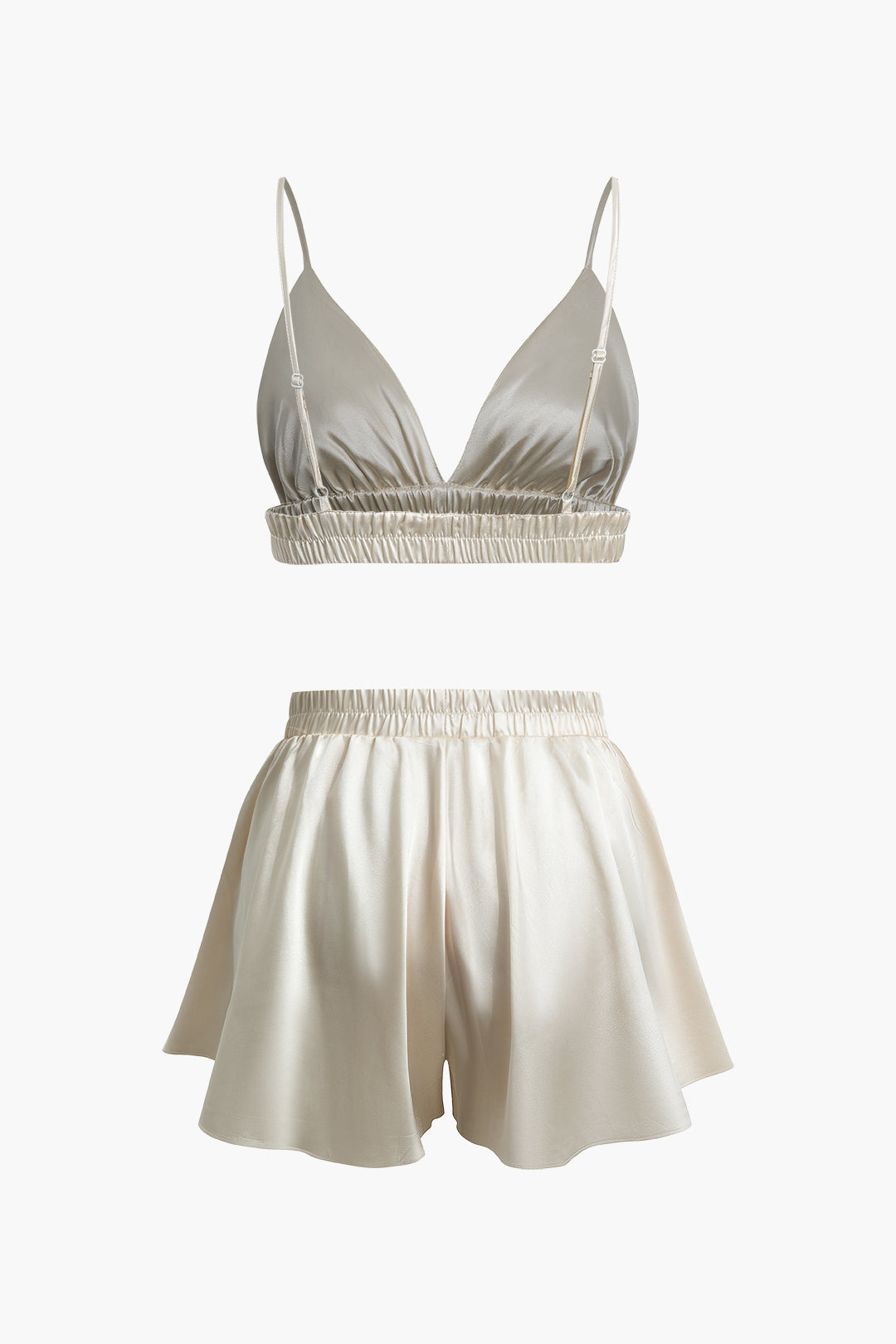 Y2K Ruched Bra Top, Shorts & Shirt 3-Piece Set for Trendy Aesthetic Outfits Y2K Ruched Bra Top, Shorts & Shirt 3-Piece Set for Trendy Aesthetic Outfits