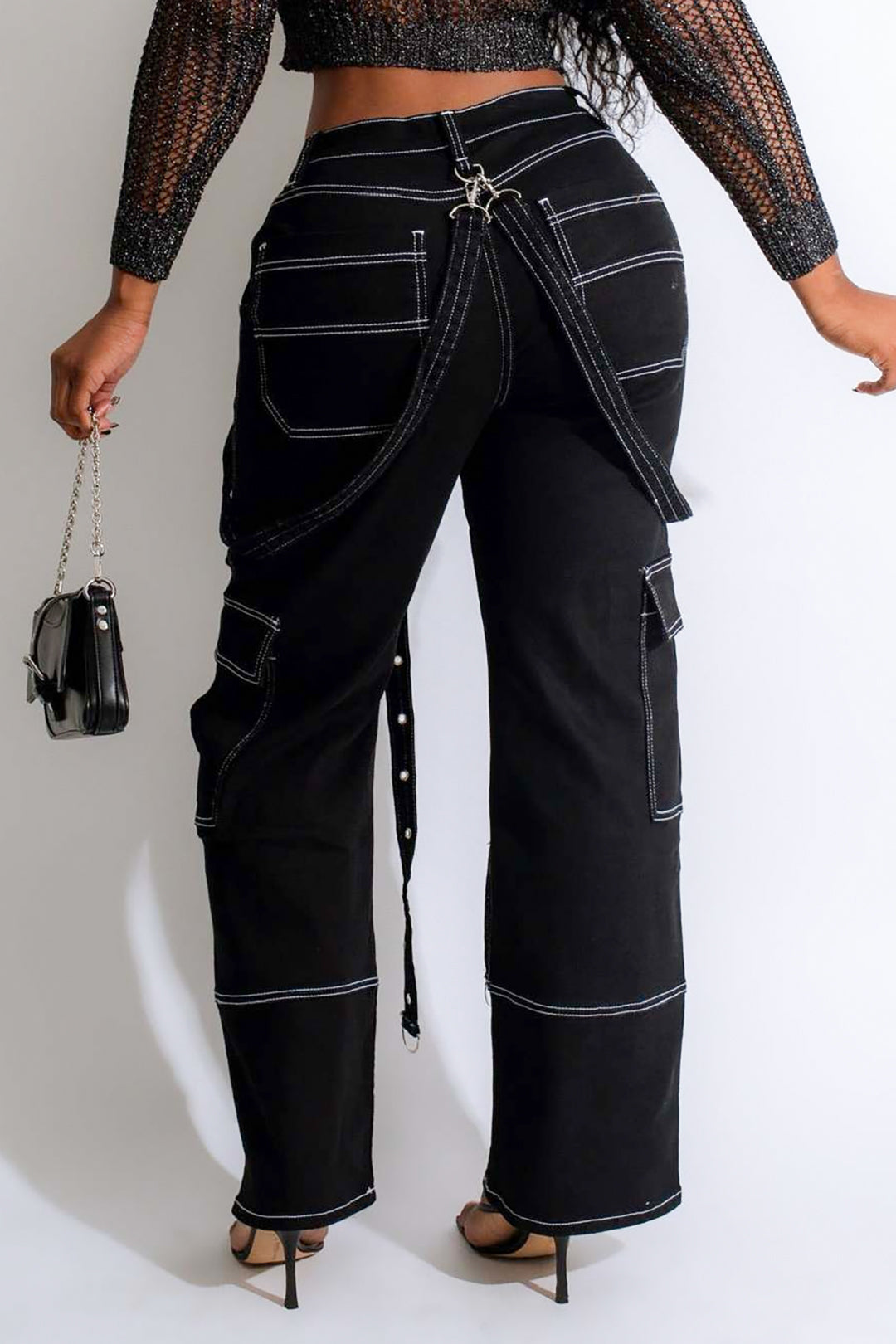 Y2K Straight Leg Flap Pocket Jeans with Eyelet Tie for Trendy Aesthetic Outfits Y2K Straight Leg Flap Pocket Jeans with Eyelet Tie for Trendy Aesthetic Outfits